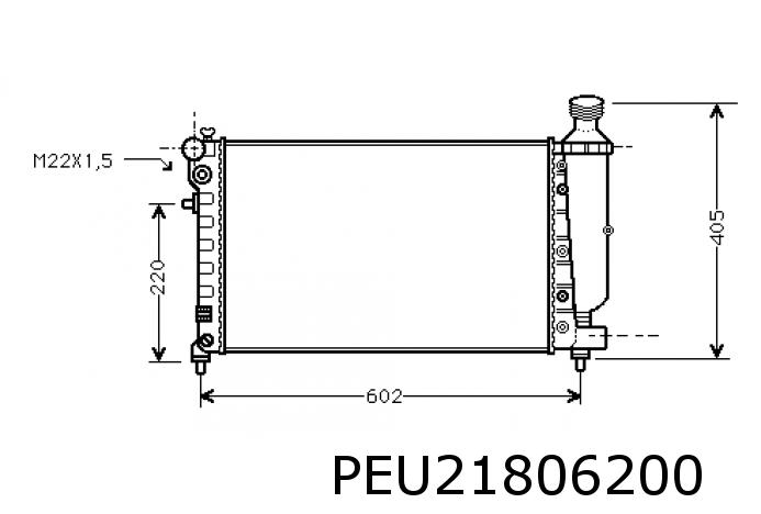 Radiator, engine cooling