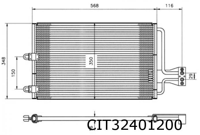 Klima-Kondensator Xantia 3.93-