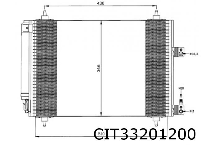 Condenseur climat. C5 I V6