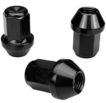 Radmutter geschlossen M14x1.5 Kegel 60° SW-19 L-34 schwarz