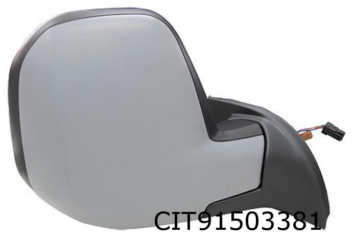 Aussenspiegel Berlingo / Partner 08- links elektrisch + Farbkappe grundiert