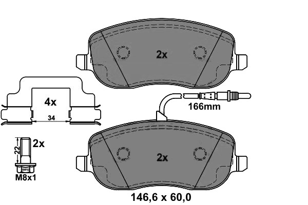 Brake Pad Set, disc brake
