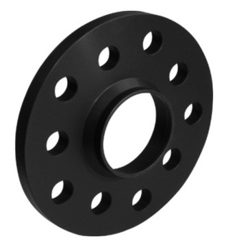 Distanzscheibe ALU   10mm LK 112/5   NLB 66.6 schwarz eloxiert