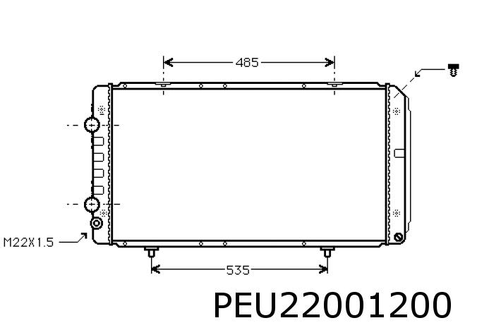Kühler Boxer 02- 2,0HDi/2,8HDi