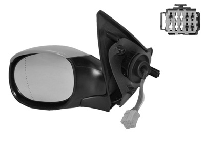 Rétroviseur 206CC gauche électrique + chauffage + à paindre