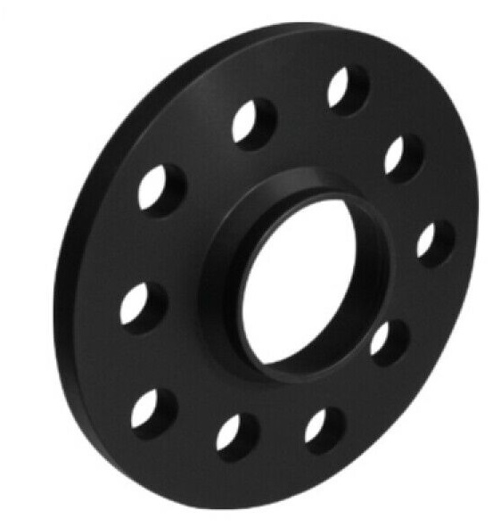 Distanzscheibe ALU   10mm LK 98/5+1  NLB 58.1 schwarz eloxiert