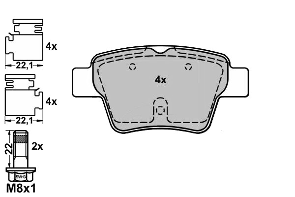 Brake Pad Set, disc brake