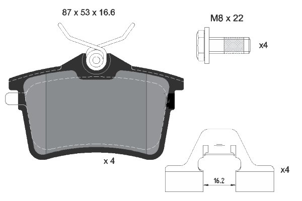 Brake Pad Set, disc brake