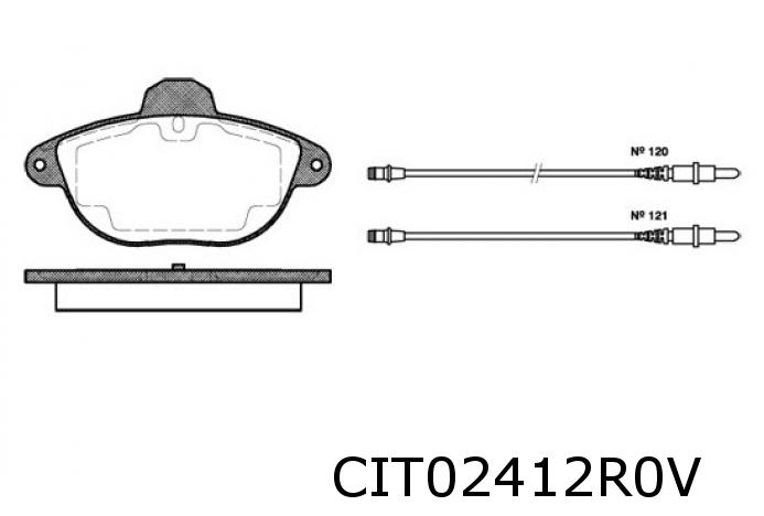 Pastiglie freni anteriore Xantia 10J2TE/XUD11BTE