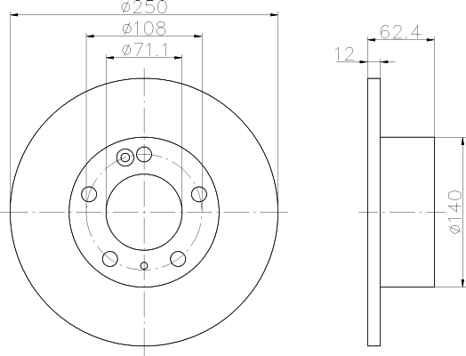 Bremsscheibe XM Break hinten