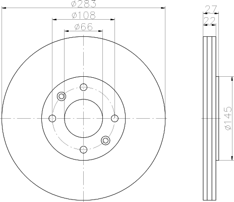 Disque de frein avant