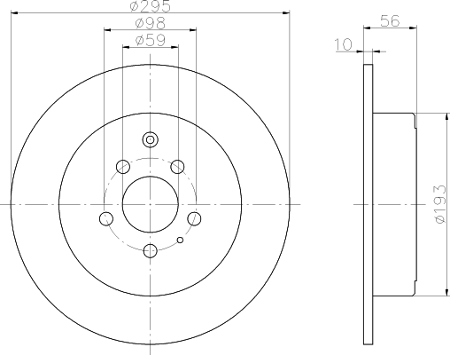 Disque de frein 806 / Evasion TT arrière