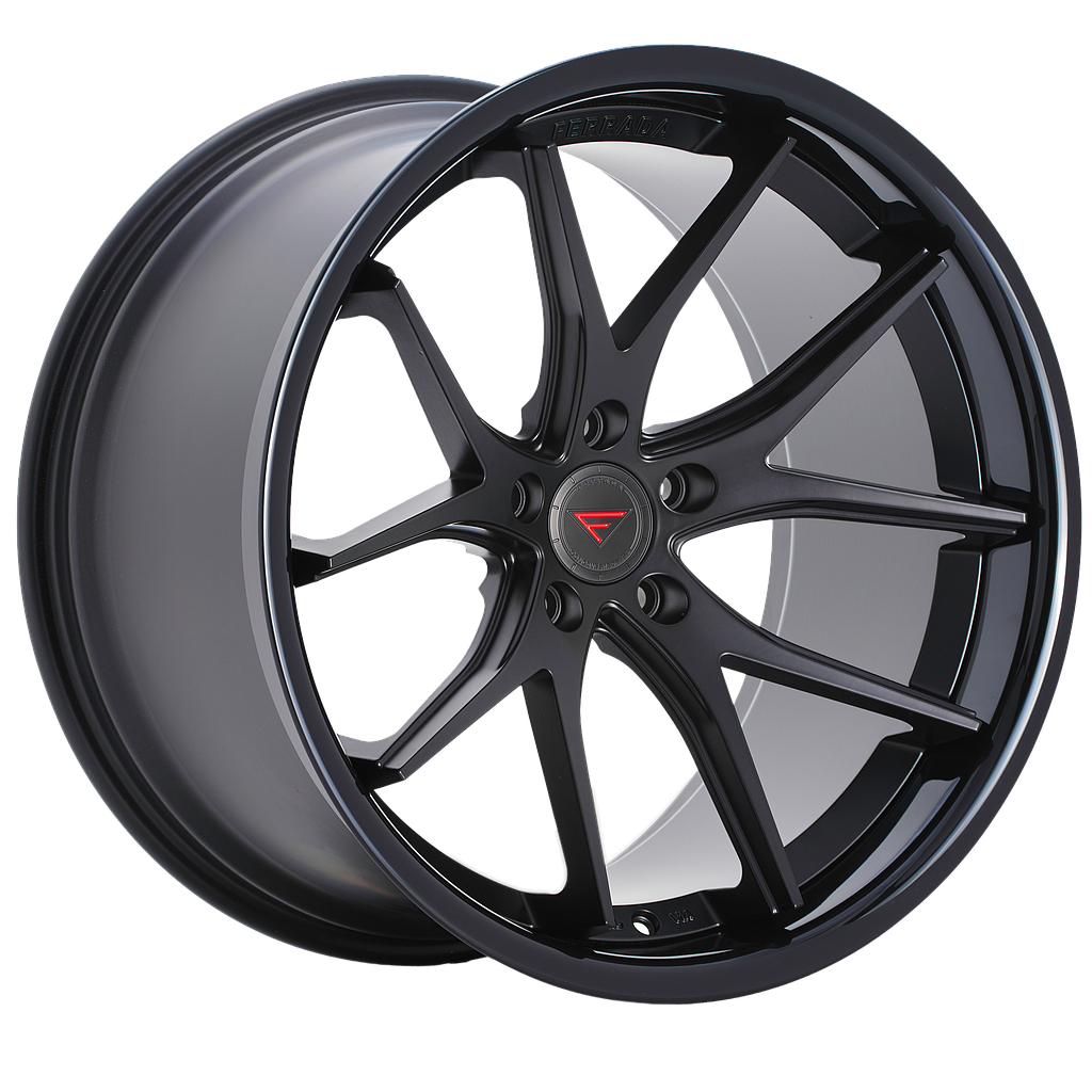 FERRADA FR2 Matte Black / Gloss Black Lip 8.5x19 66.6 60° Kegel