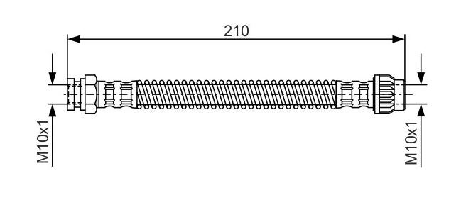 Flexible de frein C2 arrière