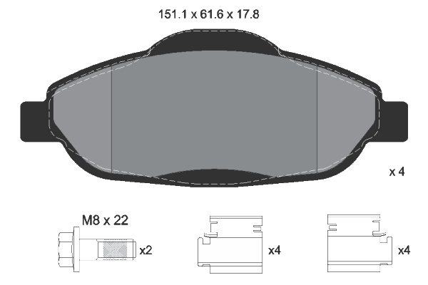 Brake Pad Set, disc brake