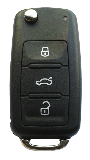 Guscio chiave 3 tasti (Versione: coperchio sul retro per sostituire la batteria)