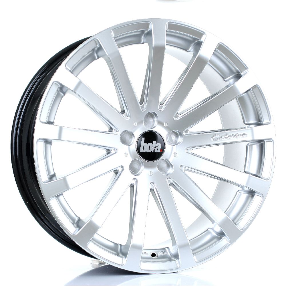 BOLA XTR 9.5x20 SILVER POLISHED FACE 20 TO 45 5/112