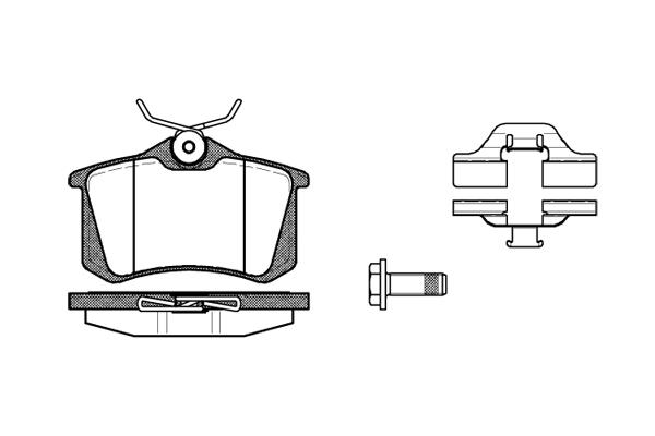 Bremsbeläge hinten