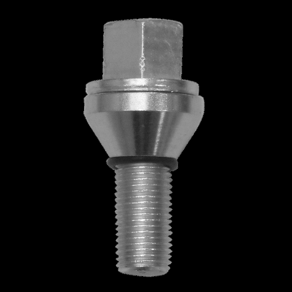 Bullone della ruota M12x1.25 Cono 60° m. Versatz SW-17 L-26 zincato