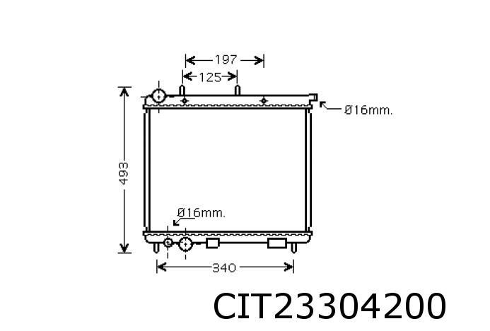 Kühler C3 1,4 HDi Automat