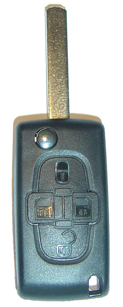 Schlüsselgehäuse 4 Tasten, Batteriehalterung im Gehäuse