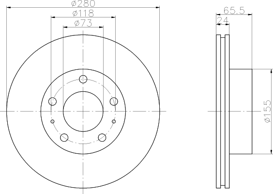 Disque de frein avant Jumper III / Boxer III 1000/1400