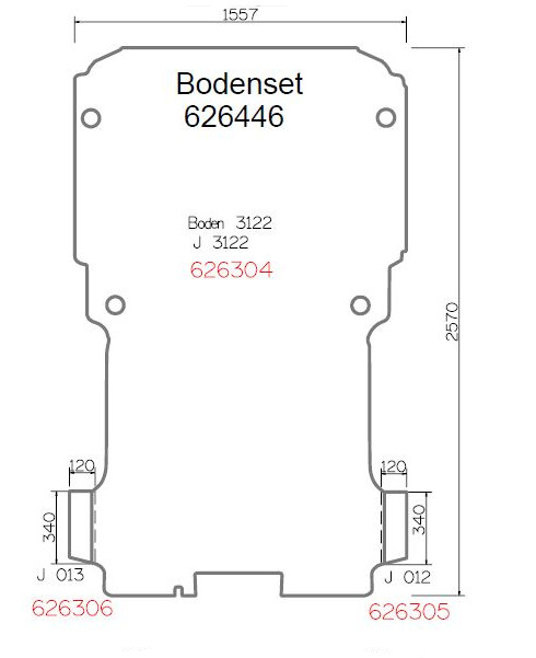 Plancher, L2 Jumpy / Expert / Pro Ace 2007-2016