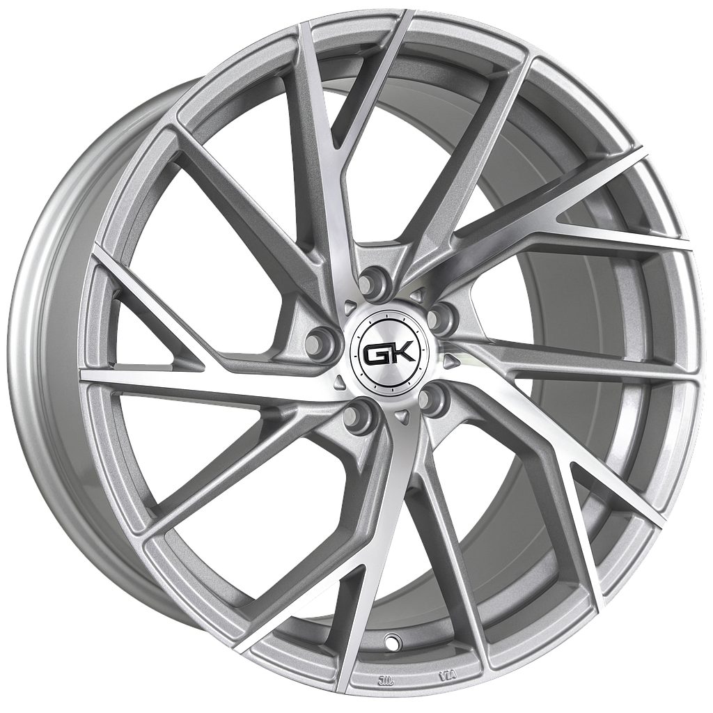 GK 717.FL 8.0 x 19 5x114.3 ET45 NB74.1 Crystal Silver Frontpolished