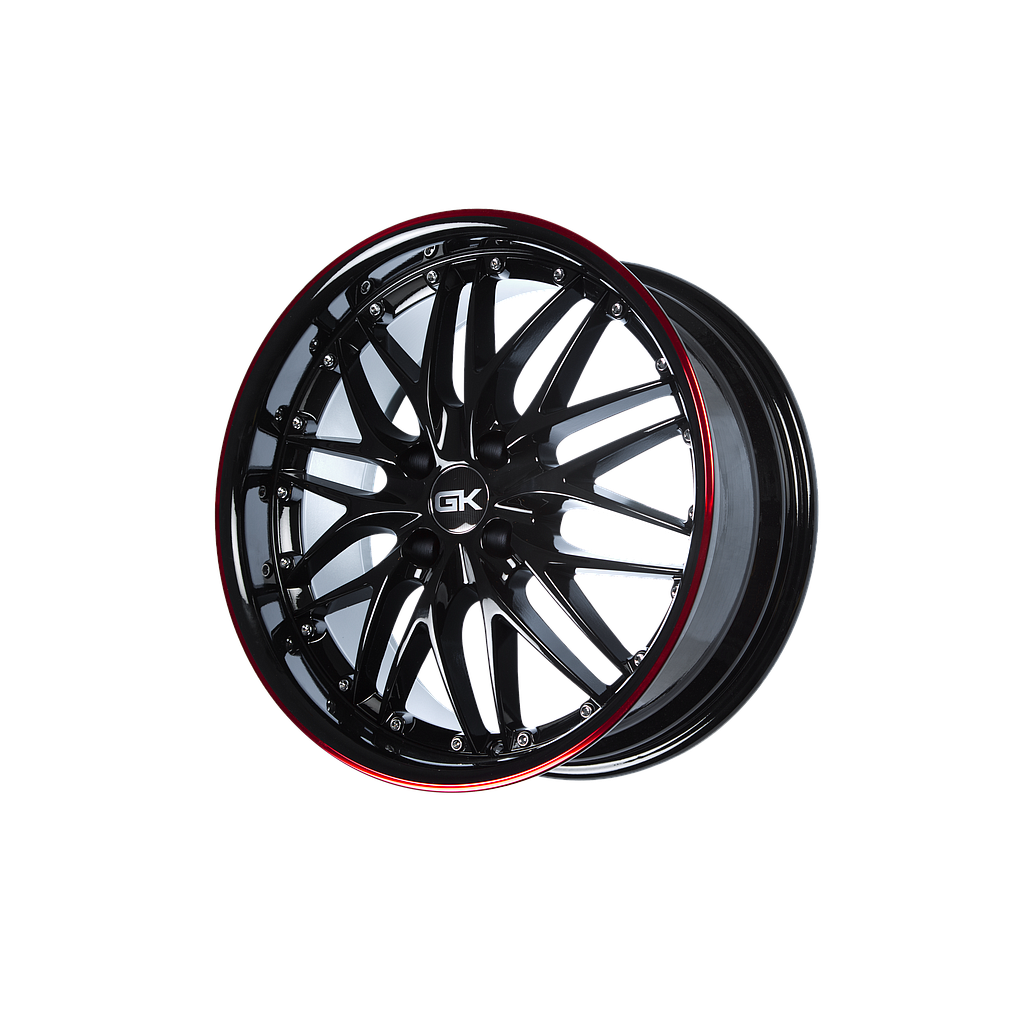 GK 169 Black Red Anodized Lip 8x18 65.1 60° Kegel