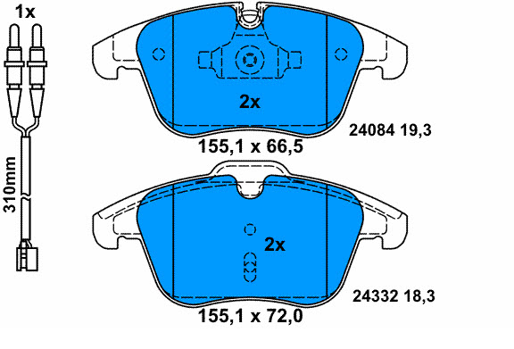 Brake Pad Set, disc brake