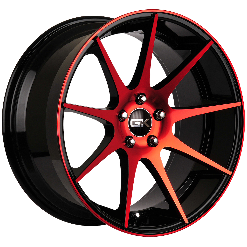 GK 509 Gloss Black / Red Anodized 9.5x19 74.1 60° Kegel