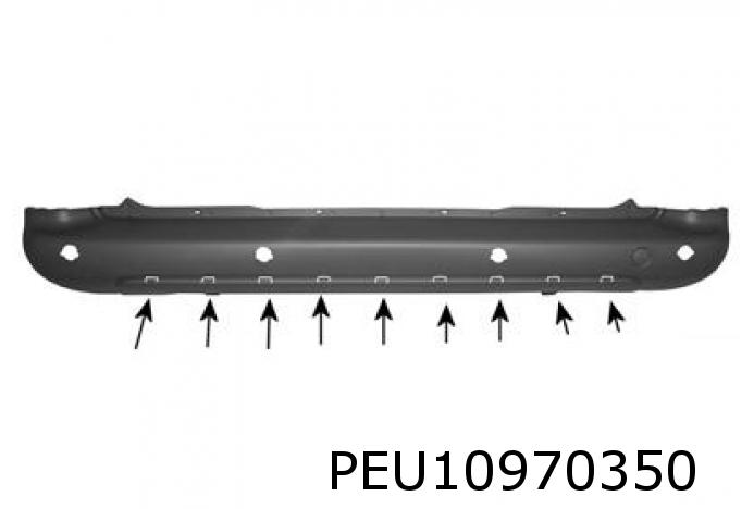 Stossstange hinten schwarz (NEX) Partner-Tepee