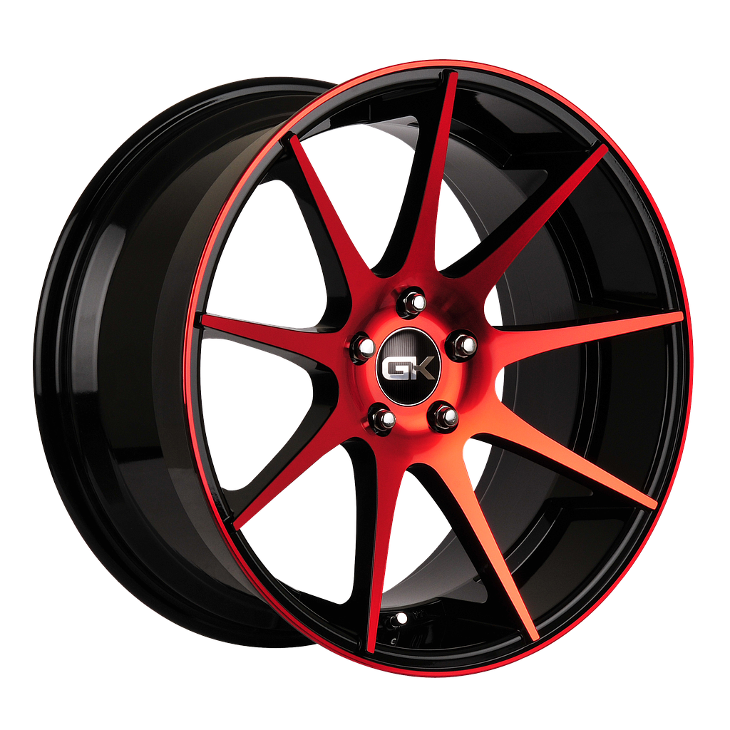 GK 509 Gloss Black / Red Anodized 9.5x19 74.1 60° Kegel