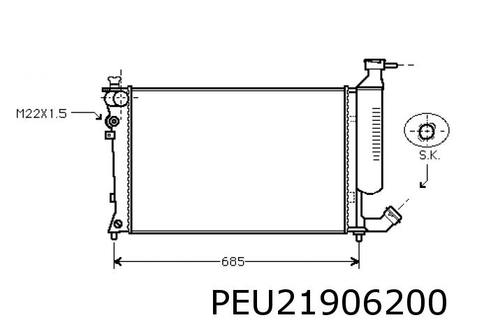 Kühler Xsara 1,4/1,8i/1,8 16V 7973-