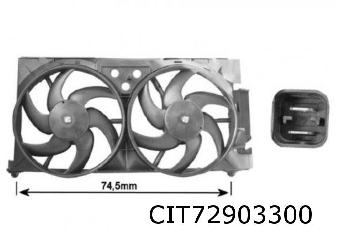 Motorventilator Gate 120W Berlingo I / Xsara
