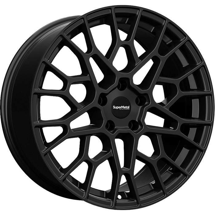SuperMetal CELL Matt Black 9.0x20 ET25 5x112 72.6