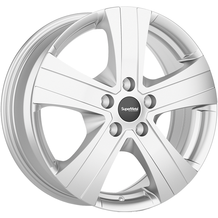 SuperMetal HAMMER Silver 6.5x16 ET60 5x120 65.1