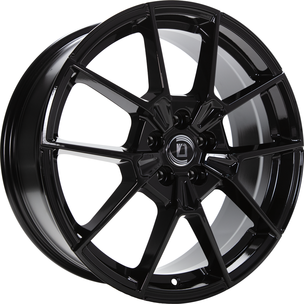 DIEWE NEVE black glossy 9.5x19 ET45 5x114.3 64.1