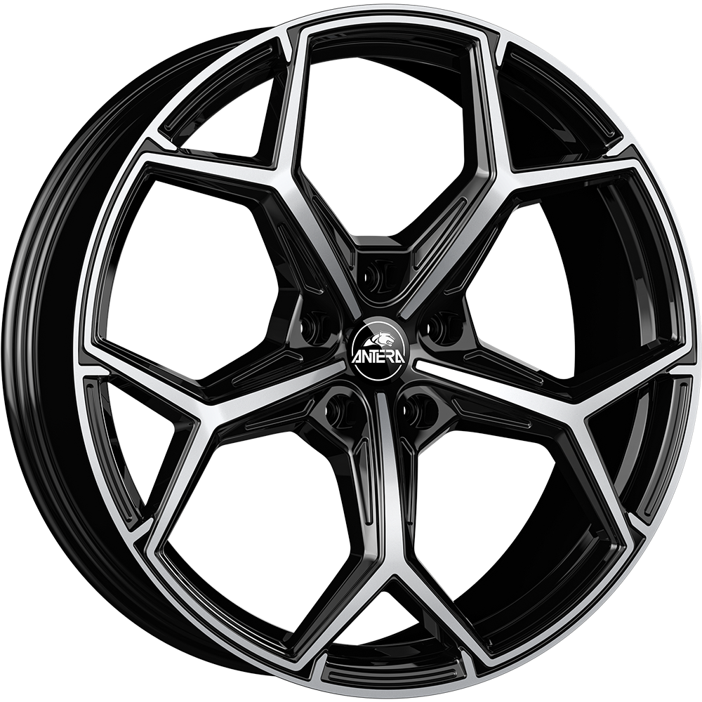 DIEWE A101 piano black diamond 9.5x22 ET18 5x112 66.6