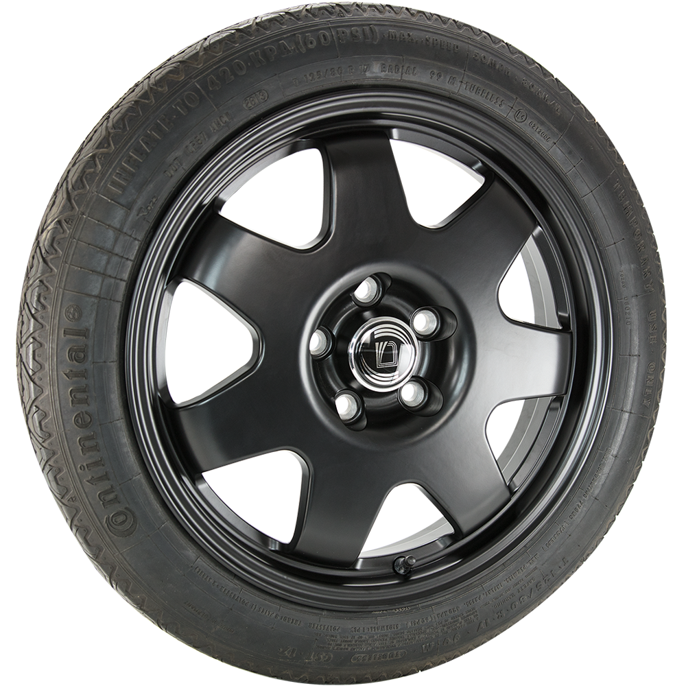 DIEWE Notrad 125/80R17 schwarz matt 4.0x17 ET0 5x120 72.6