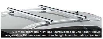 DachtrÃ¤ger Aluminium fÃ¼r Fiat 500X Cross(integrated railing) (2015--)