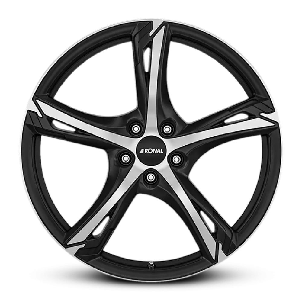 RONAL R62 JET BLACK-MATT-FRONT CUT 8.5x20 ET50 5x112 76.0