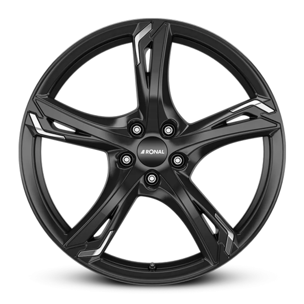 RONAL R62 Chrome JET BLACK 7.5x17 ET45 5x112 76.0