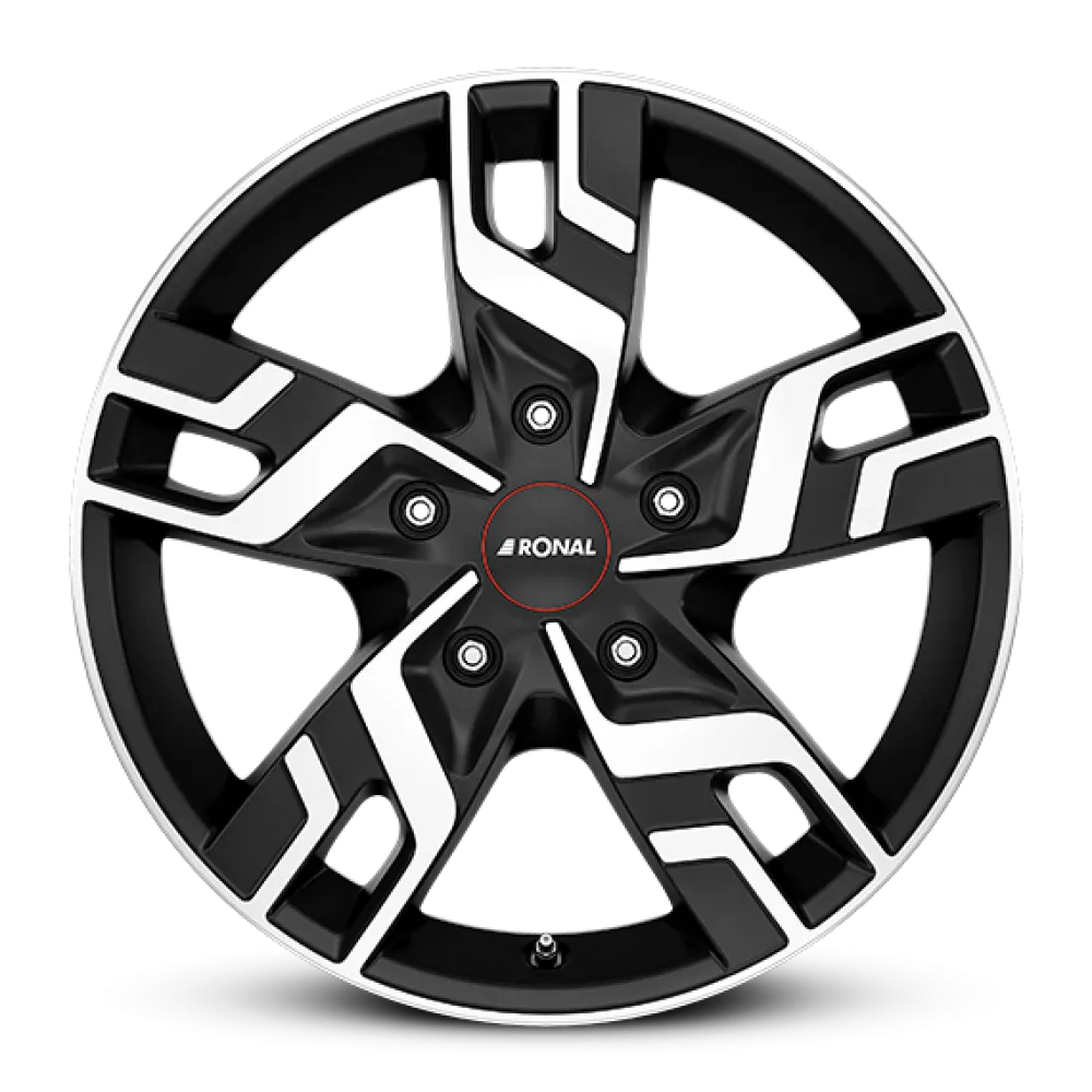 RONAL R64 JET BLACK-MATT-FRONT CUT 6.5x16 ET60 5x130 78.1