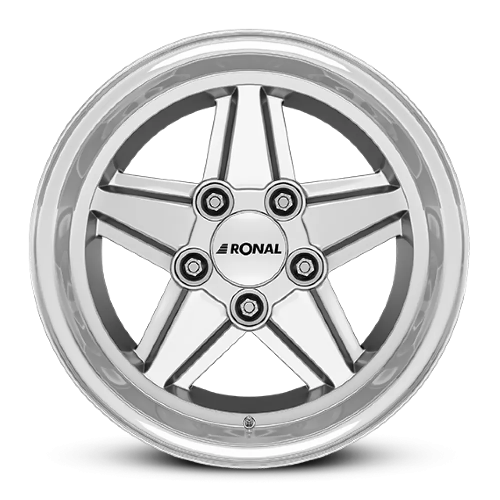 RONAL R9 SILVER-RIM LIP CUT 7.0x16 ET20 5x120 82.0