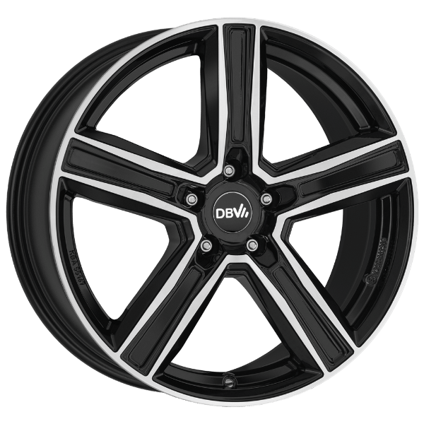 DBV Vegas KG dark schwarz glänzend, front poliert 7.5x17 ET36 5x112 66.6