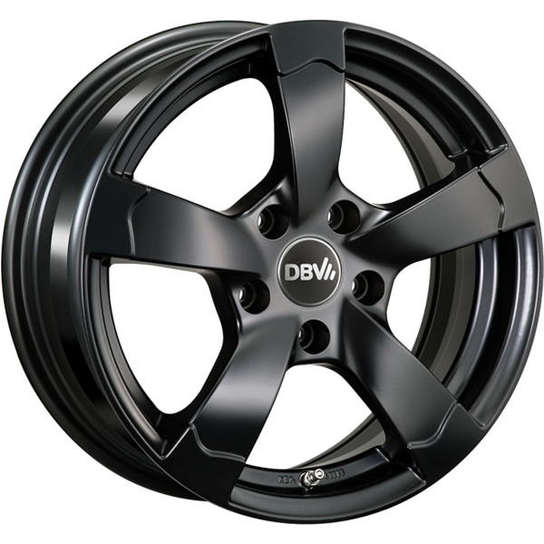 DBV Torino II schwarz matt 7.0x16 ET40 5x114.3 74.1