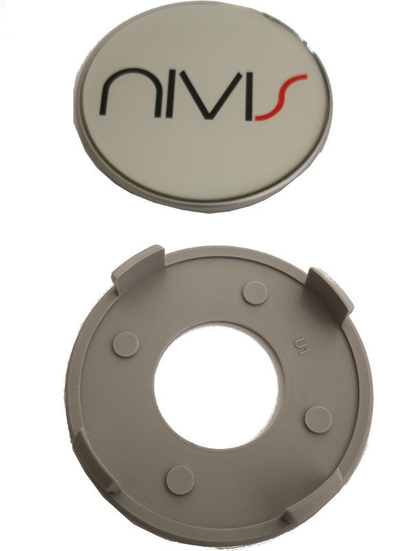 Cache-moyeu pour jantes aluminium Nivis argent pour Nivis 202, 209, 253