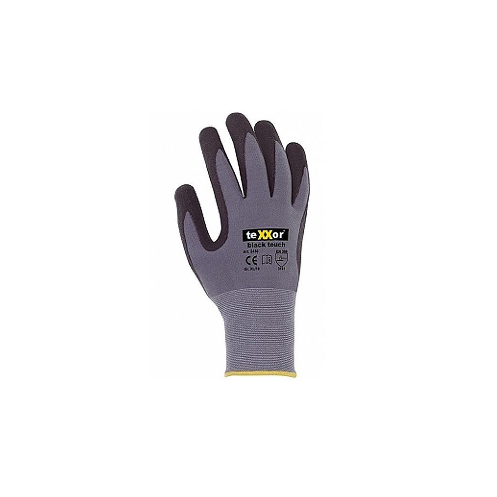 teXXor® Polyester Strickhandschuh black touch® Größe 10