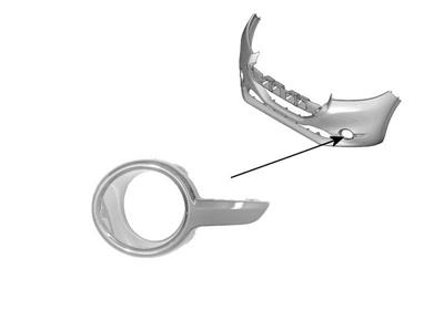 Zierblende für NSW-Aufnahme links 208 mit Nebelscheinwerfer
